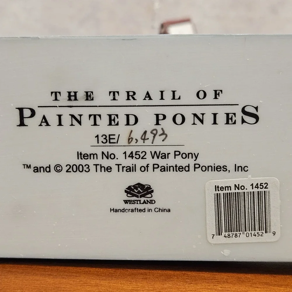 Trail of Painted Ponies War Pony #1452 • Rance Hood • 2003 Westland NIB